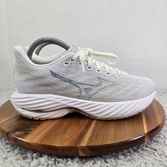 Mizuno Wave Rider 28 White Nimbus Cloud Athletic Gym Running Shoe Womens 8.5 - Picture 3 of 13